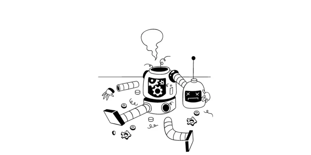 Braucht man noch eine Website im KI-Zeitalter: Illustration zu Websites und KI-Suche wie ChatGPT