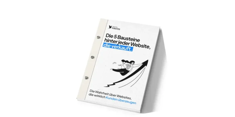 Whitepaper Cover Die 5 Bausteine hinter jeder Website die verkauft