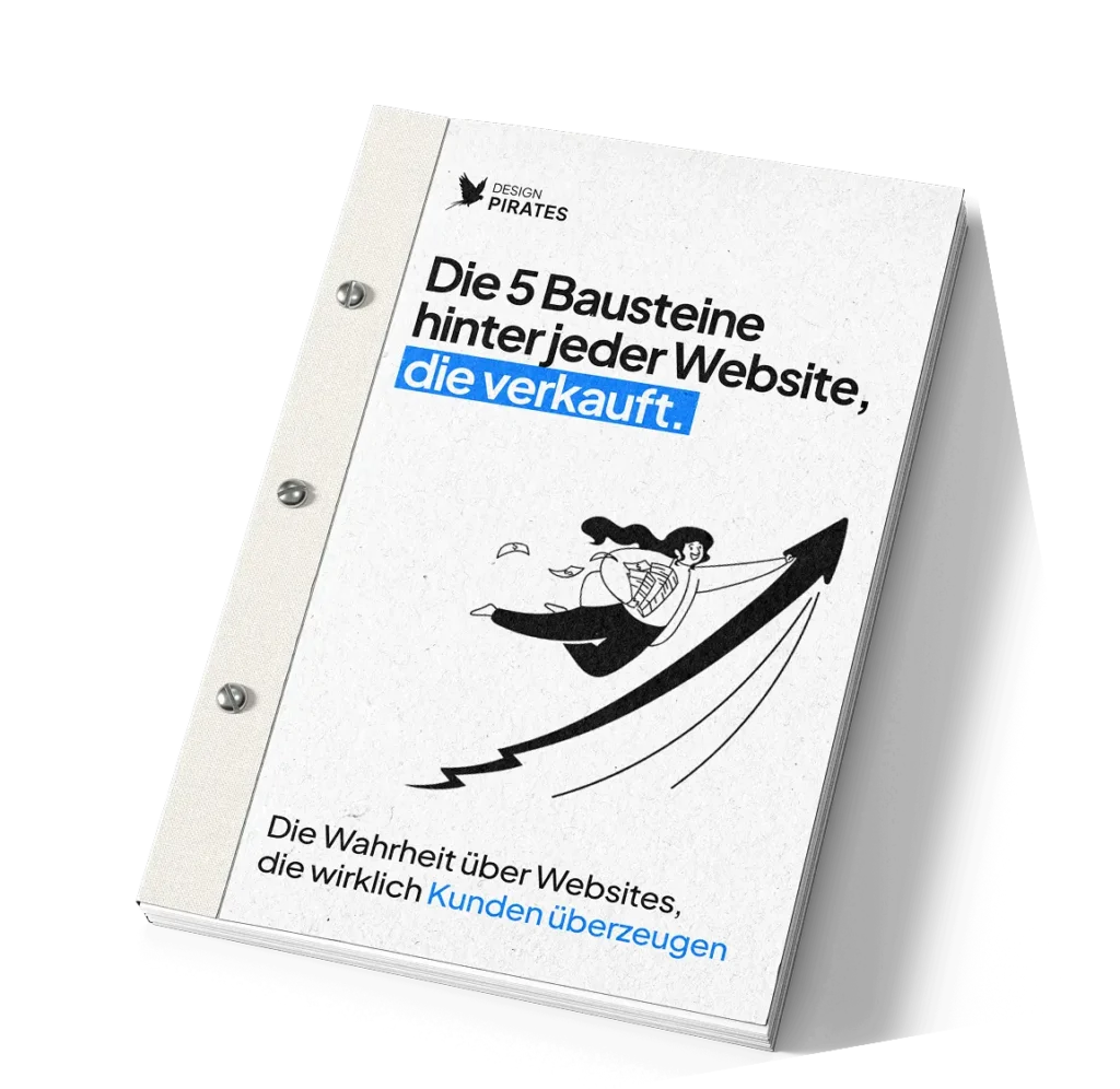 Whitepaper Cover Die 5 Bausteine hinter jeder Website die verkauft